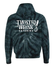 Load image into Gallery viewer, Black Pinwheel Tie Dye Hoodie