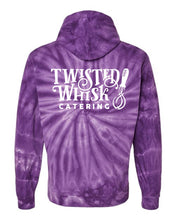 Load image into Gallery viewer, Deep Purple Pinwheel Tie Dye Hoodie