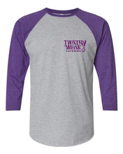 Load image into Gallery viewer, Vintage Purple 3/4 Sleeve Raglan