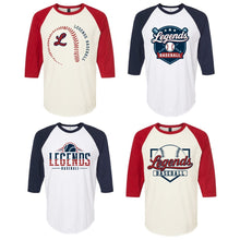 Load image into Gallery viewer, 3/4 Raglan Tees (Adult Sizes Only)