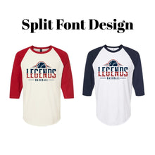 Load image into Gallery viewer, 3/4 Raglan Tees (Adult Sizes Only)