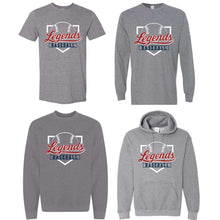 Load image into Gallery viewer, Gray Legends Baseball Home Plate Design