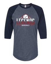 Load image into Gallery viewer, Navy Legends Baseball Split Font Design