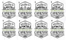 Load image into Gallery viewer, Customizable Campsite Flag