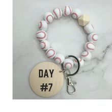 Load image into Gallery viewer, Customizable Sports Keychain (other sport options available)