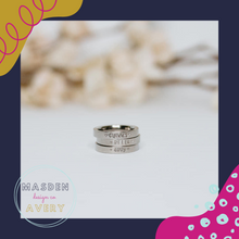 Load image into Gallery viewer, Custom Hand-Stamped Ring