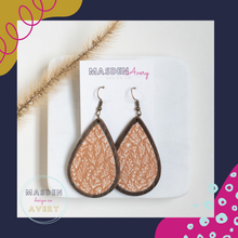 Load image into Gallery viewer, Mustard Floral Teardrop