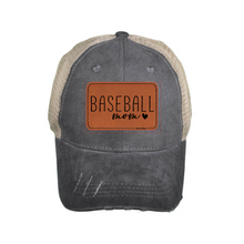 Load image into Gallery viewer, Customizable Leather Patch Hat (more colors available)