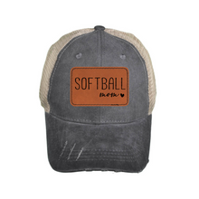 Load image into Gallery viewer, Customizable Leather Patch Hat (more colors available)