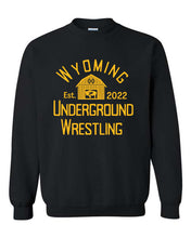 Load image into Gallery viewer, Wyoming Underground Wrestling Crewneck Sweatshirt (Add&#39;l Colors!)
