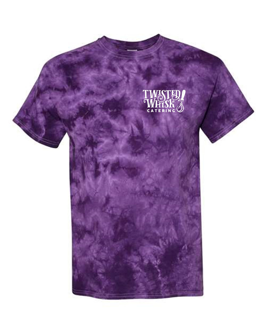 Deep Purple Crystal Tie Dye Short Sleeve