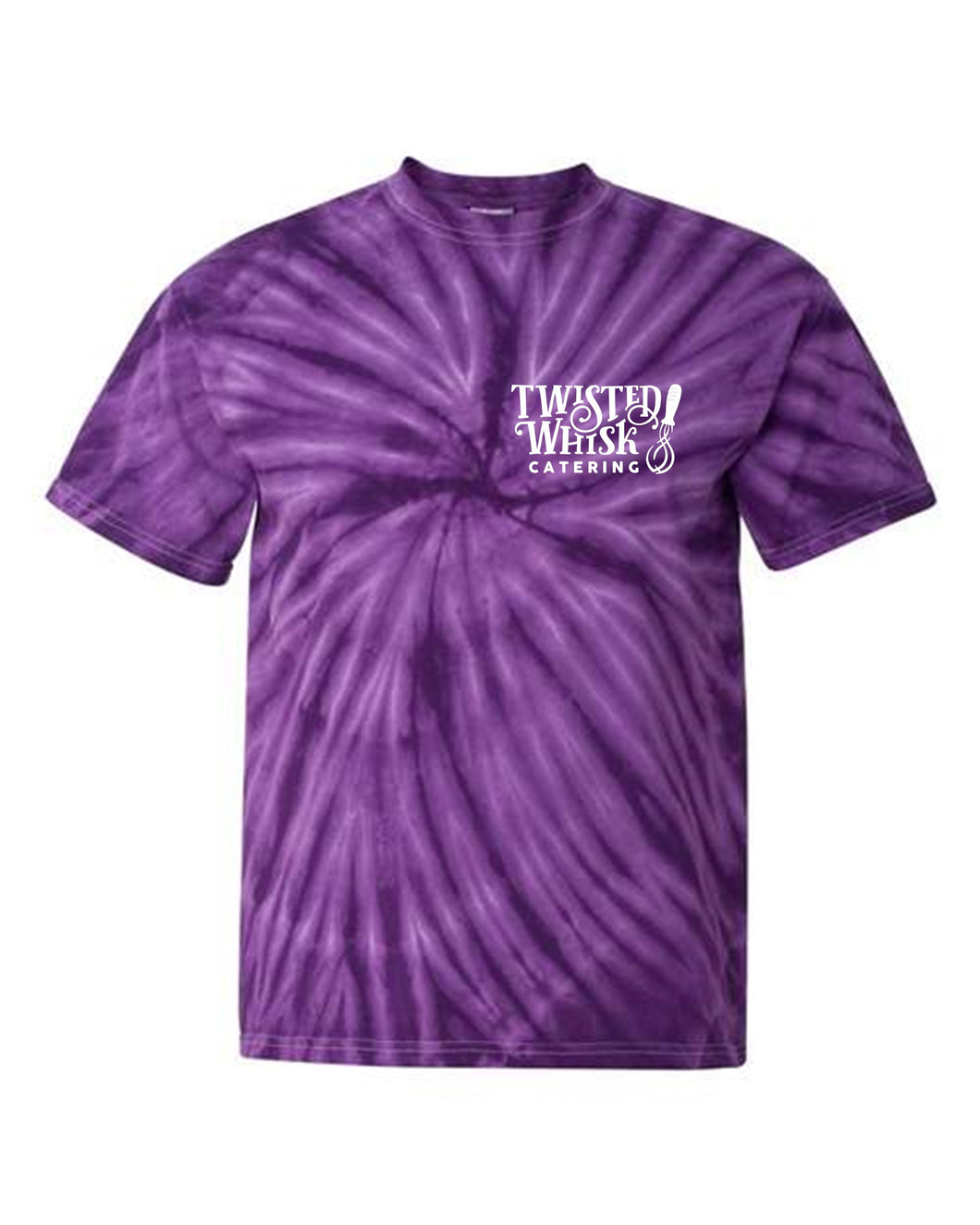 Deep Purple Pinwheel Tie Dye Short Sleeve