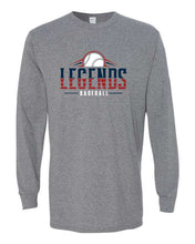 Load image into Gallery viewer, Gray Legends Baseball Split Font Design
