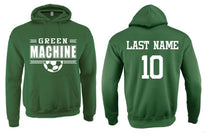 Load image into Gallery viewer, Green Machine Soccer Hooded Sweatshirt (Youth and Adult)
