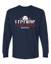 Load image into Gallery viewer, Navy Legends Baseball Split Font Design
