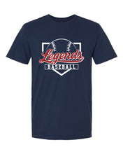 Load image into Gallery viewer, Navy Legends Baseball Home Plate Design
