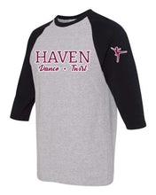 Load image into Gallery viewer, Haven Dance and Twirl Raglan (Adult Sizes Only)
