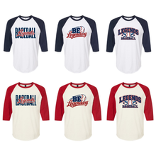 Load image into Gallery viewer, *New Designs* 3/4 Raglan Tees (Adult Sizes Only)
