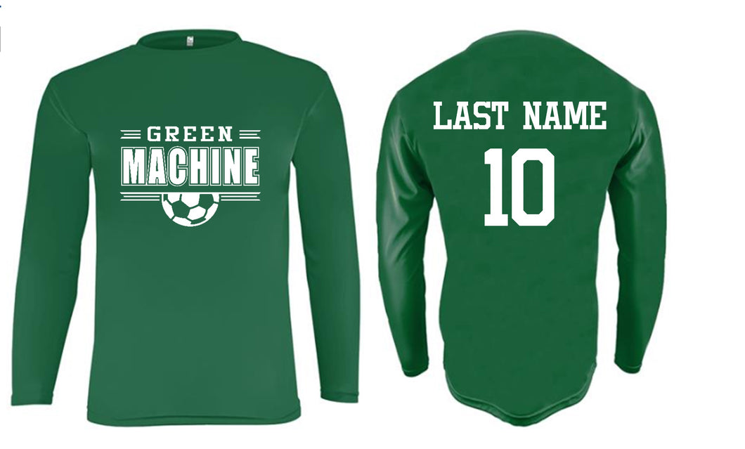 Green Machine Soccer Long Sleeve (Youth and Adult)