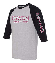 Load image into Gallery viewer, Haven Dance and Twirl Raglan (Adult Sizes Only)
