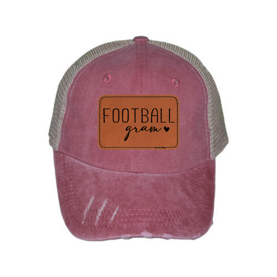 Customizable Leather Patch Hat (more colors available)