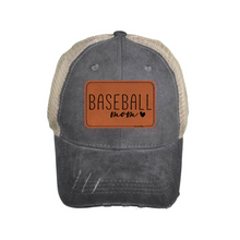 Load image into Gallery viewer, Customizable Leather Patch Hat (more colors available)
