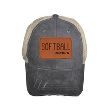 Load image into Gallery viewer, Customizable Leather Patch Hat (more colors available)
